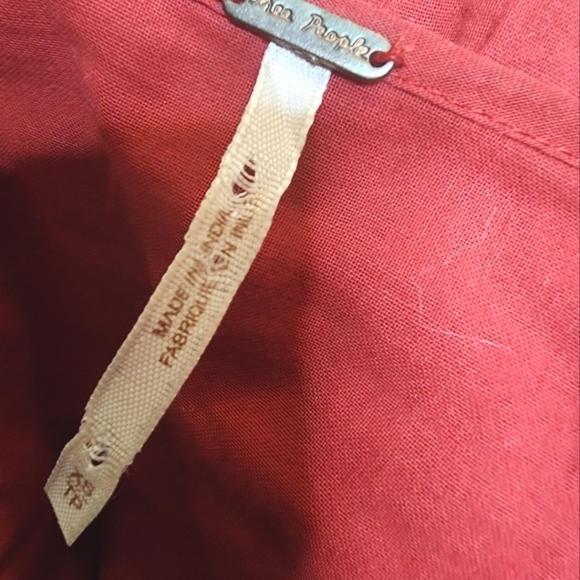 Free People floral beaded tunic. Red. XS - Picture 5 of 5